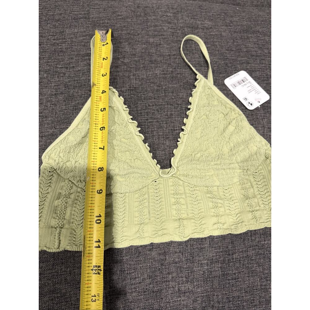 NWT Intimately Free People Green Heirloom Seamless Bralette Size M/L Boho Indie - Picture 9 of 10